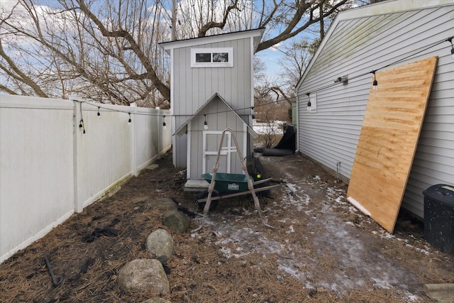 view of outdoor structure