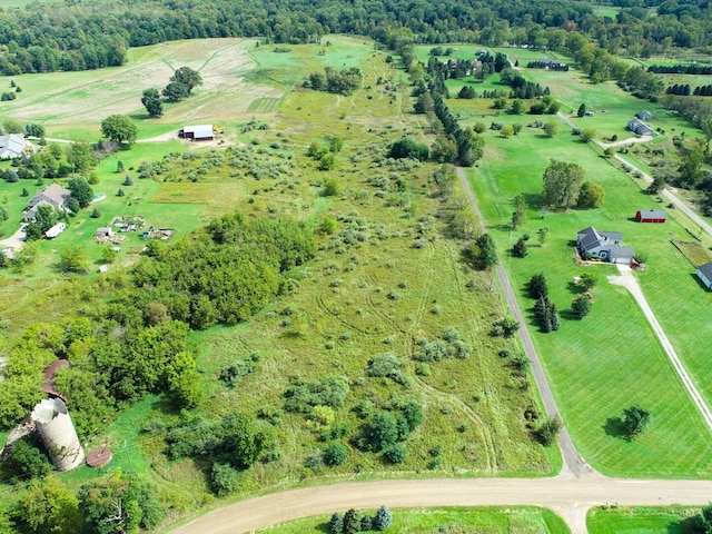 5090 Crandall Rd, Howell, MI 48855 - aerial view of property's location with rural landscape