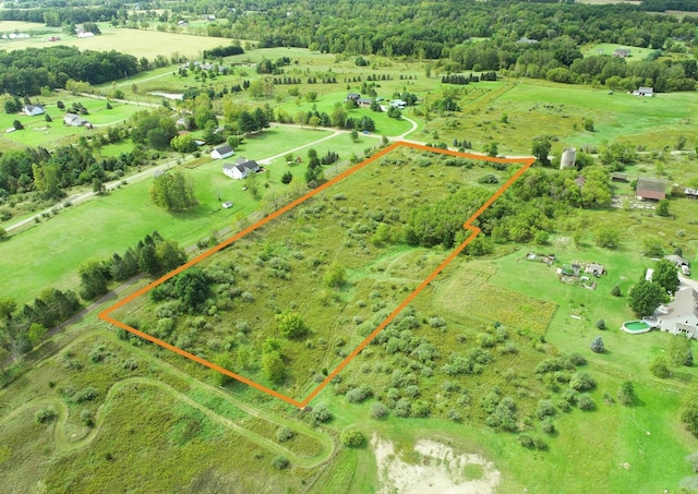 5090 Crandall Rd, Howell, MI 48855 - view of rural area featuring property boundaries highlighted