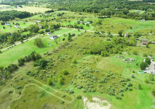 5090 Crandall Rd, Howell, MI 48855 - aerial view of property's location featuring rural landscape