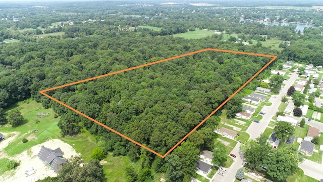 2735 Blue Bird Ln, Highland, MI 48357 - view of property location featuring a forest and property boundaries highlighted