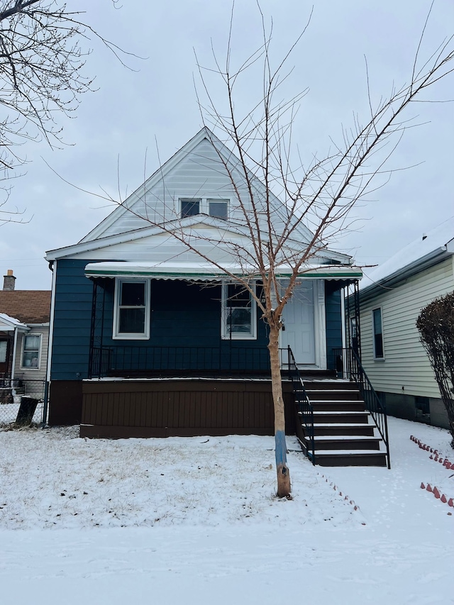 view of bungalow-style home