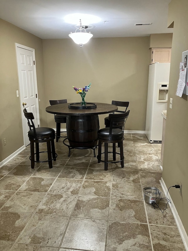 view of dining area