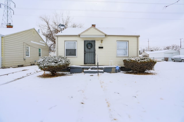 view of bungalow-style house