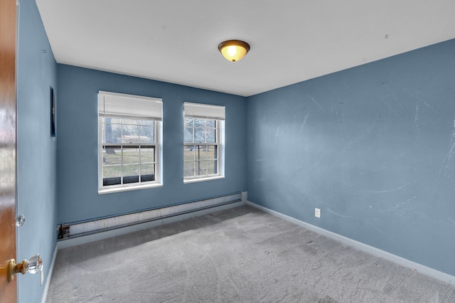 22810 E 13 Mile Rd, Saint Clair Shores, MI 48082 - carpeted empty room with a baseboard radiator and baseboards