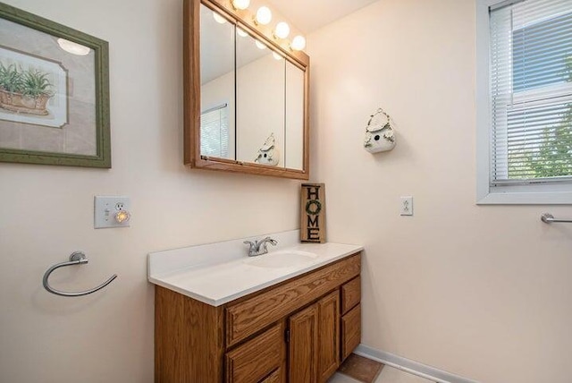 bathroom featuring vanity