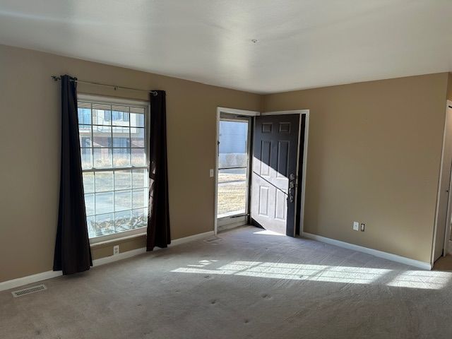 view of carpeted empty room