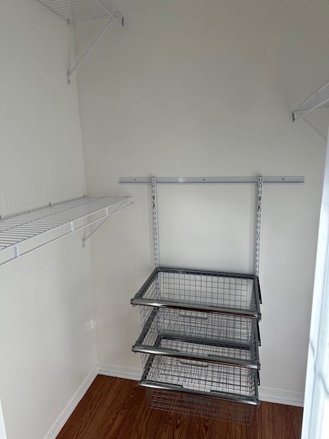 spacious closet with wood-type flooring