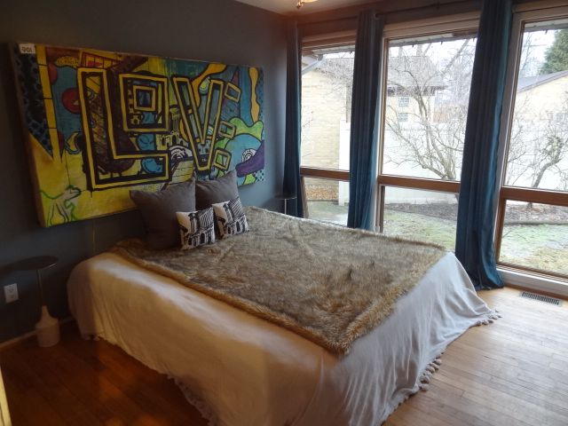 bedroom featuring light hardwood / wood-style flooring