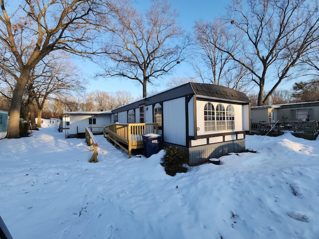 exterior space with a deck