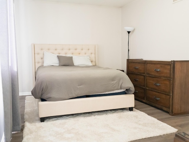 bedroom featuring light hardwood / wood-style floors