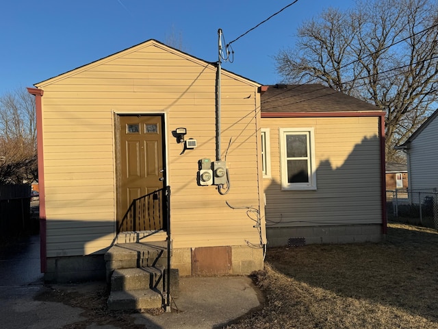 view of rear view of property