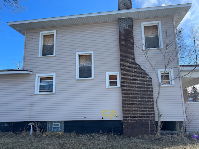 view of rear view of property