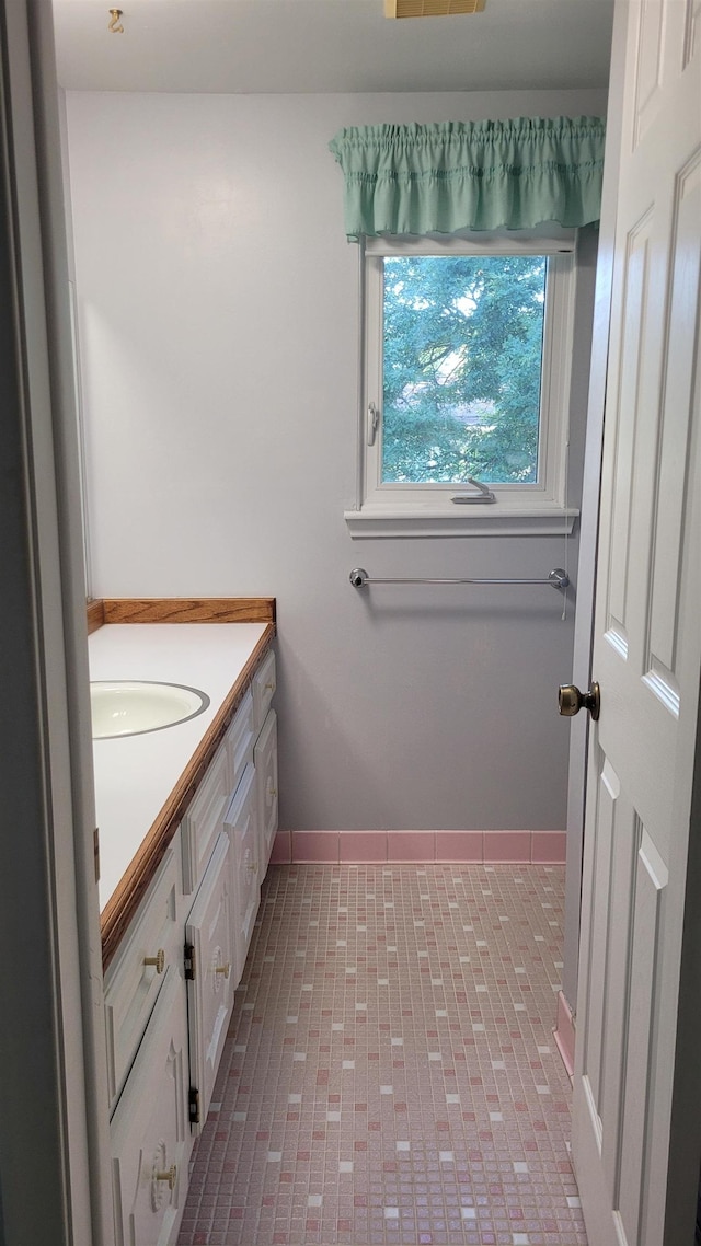 bathroom featuring vanity