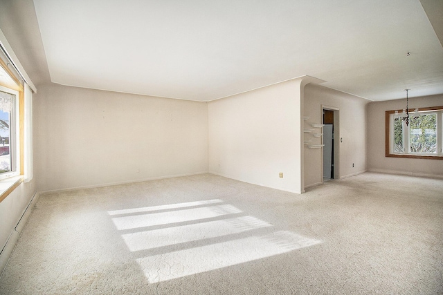 view of carpeted empty room