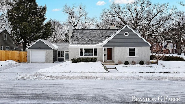 view of front of home featuring a garage