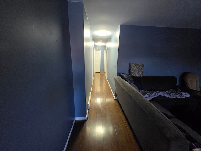 hall featuring hardwood / wood-style flooring