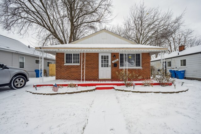 view of bungalow-style house