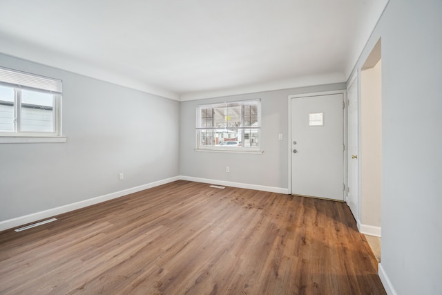 entrance foyer featuring light hardwood / wood-style flooring