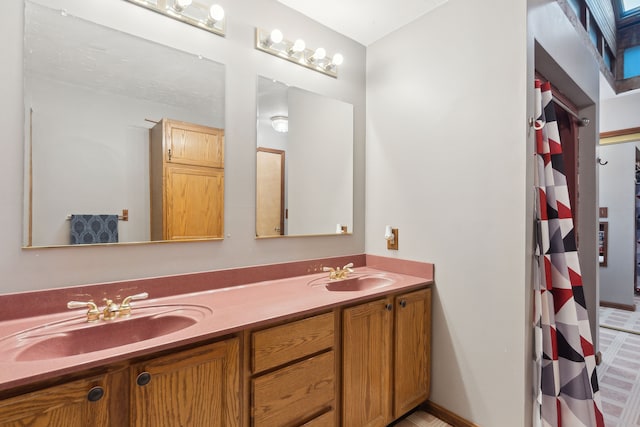 bathroom with vanity