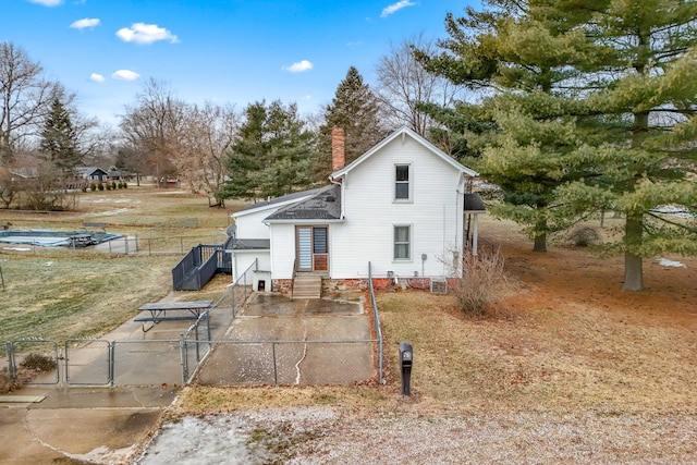 view of rear view of property