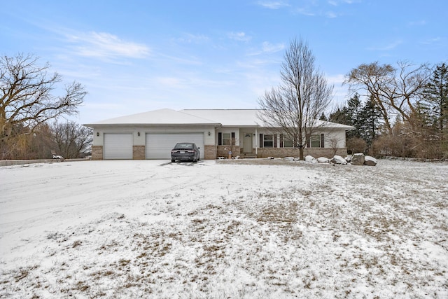 ranch-style house with a garage