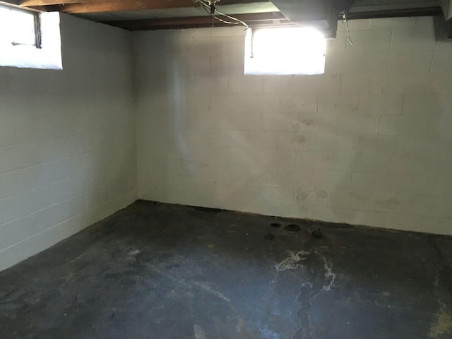 view of basement