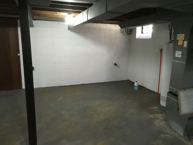 view of basement