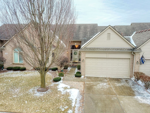 view of front of house featuring a garage