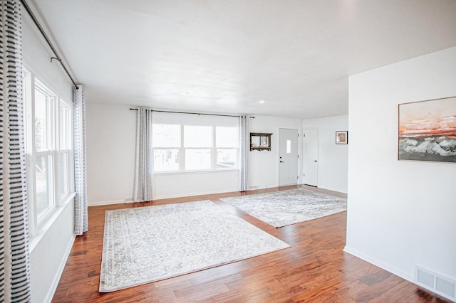 foyer featuring hardwood / wood-style floors