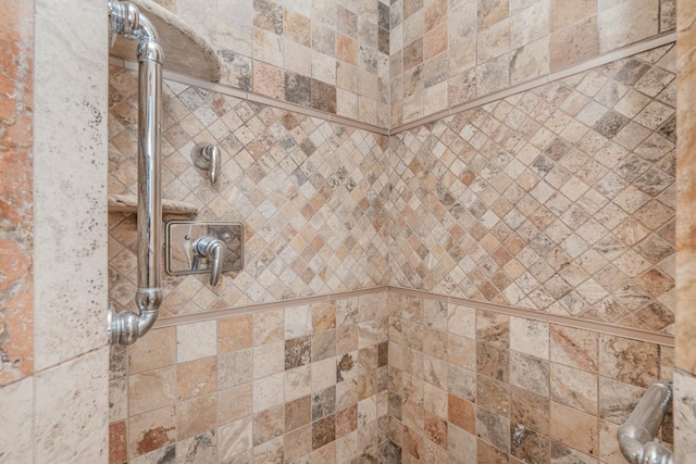 details with tiled shower