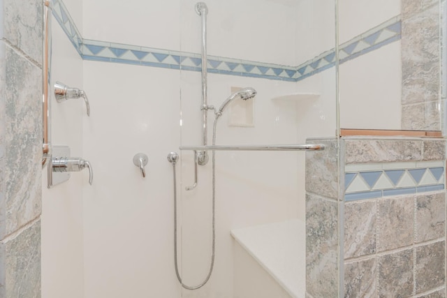 full bathroom featuring an enclosed shower