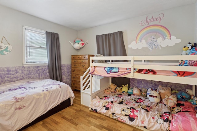 bedroom featuring hardwood / wood-style floors