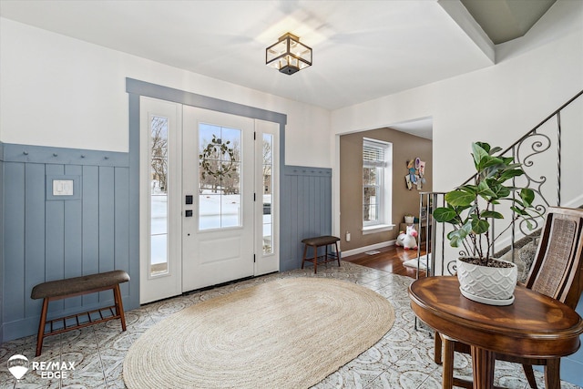 view of entrance foyer