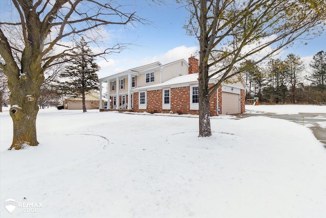 view of front of house featuring a garage