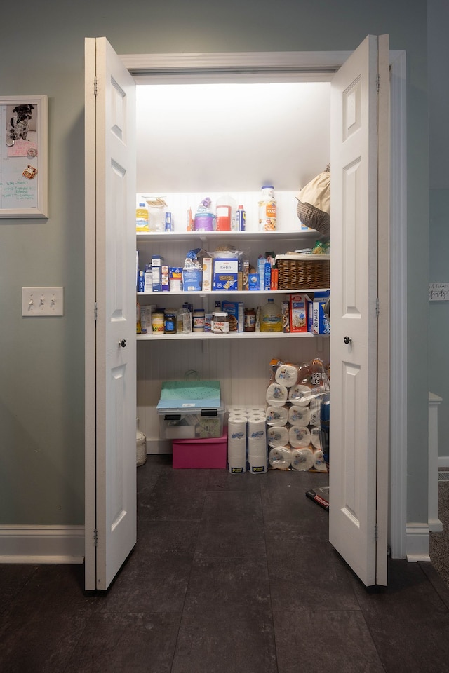 view of pantry