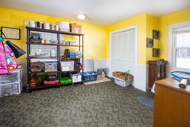 view of storage room