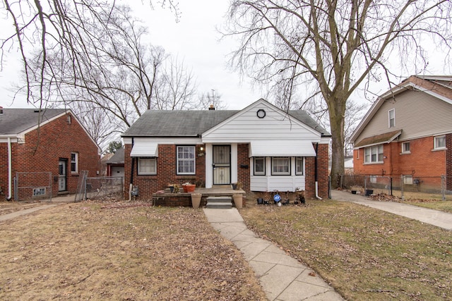 view of bungalow-style house