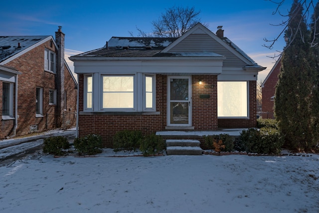 view of bungalow-style home