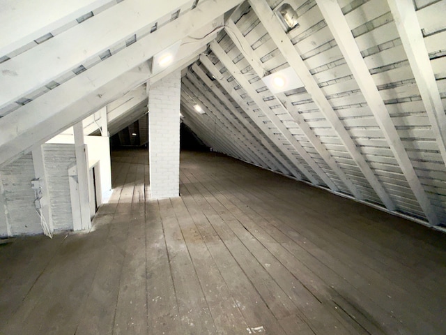 view of attic