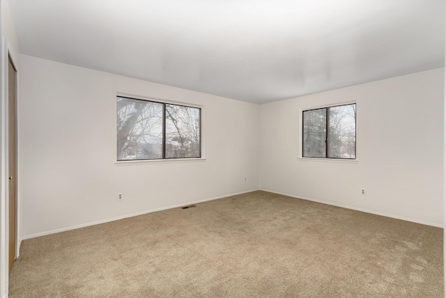 view of carpeted empty room