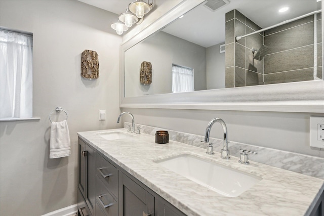 bathroom with vanity