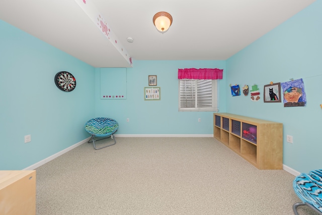 playroom with carpet flooring