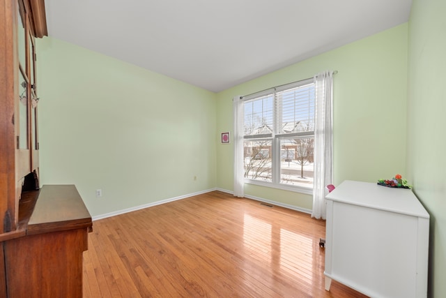 interior space featuring light hardwood / wood-style floors