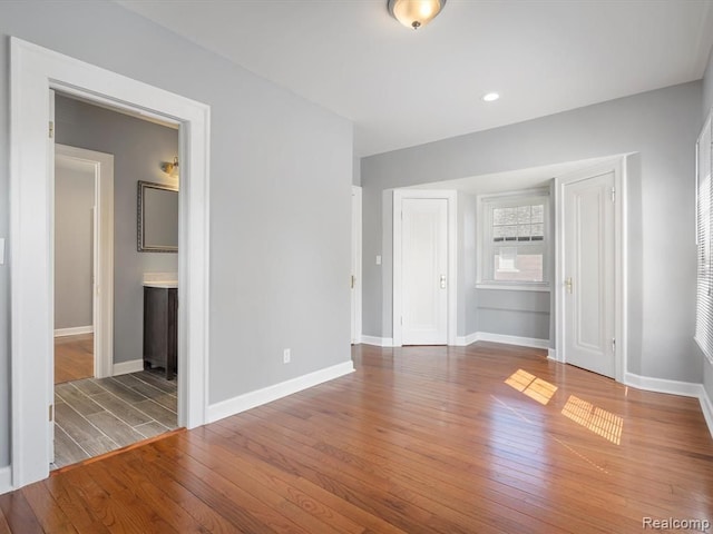 interior space featuring dark wood-type flooring