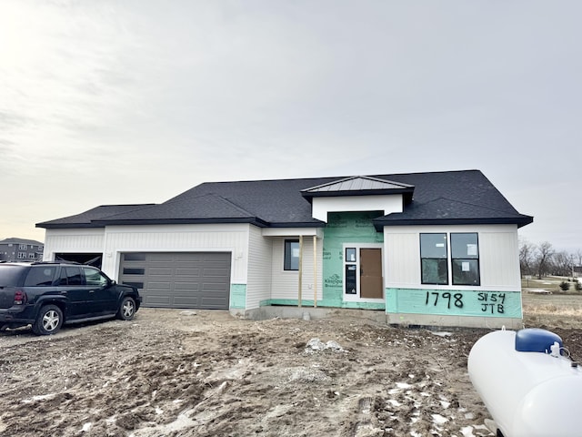 view of front of property with an attached garage