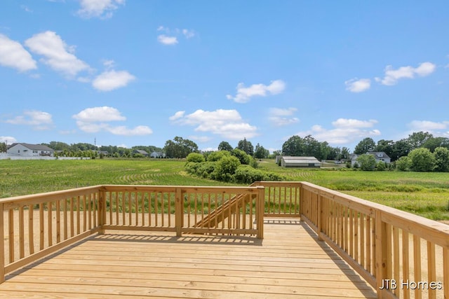 1798 Round Barn Dr, Hudsonville, MI 49426 - deck with a rural view
