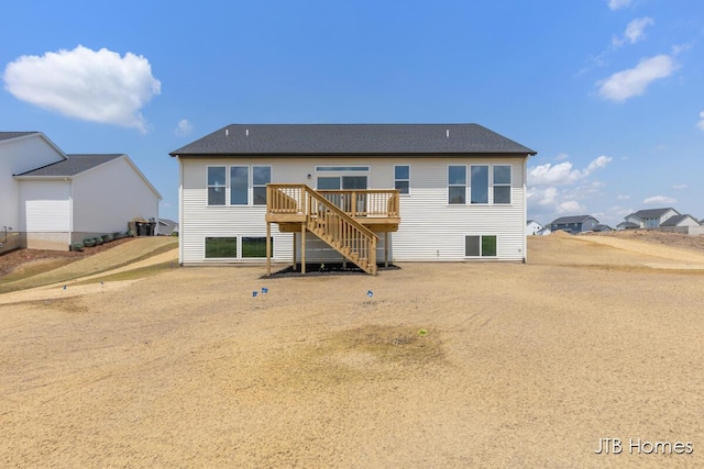 1798 Round Barn Dr, Hudsonville, MI 49426 - back of property featuring a deck and stairway