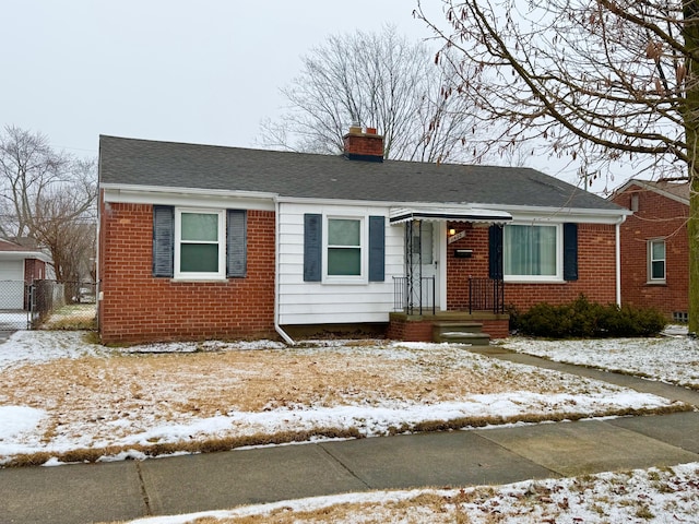 view of front of home