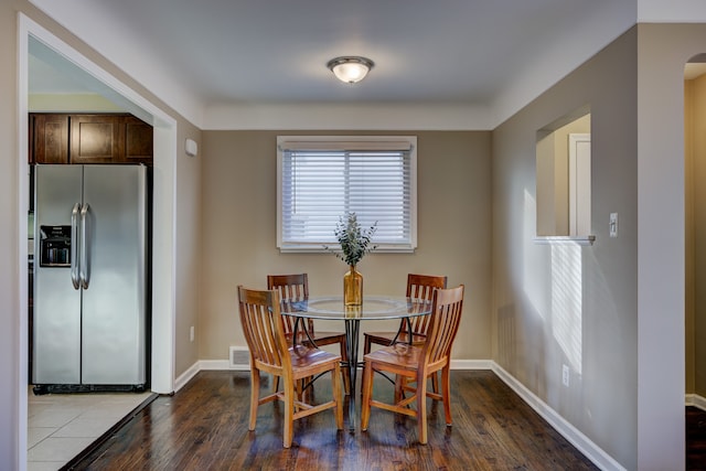 dining room featuring hardwood / wood-style floors